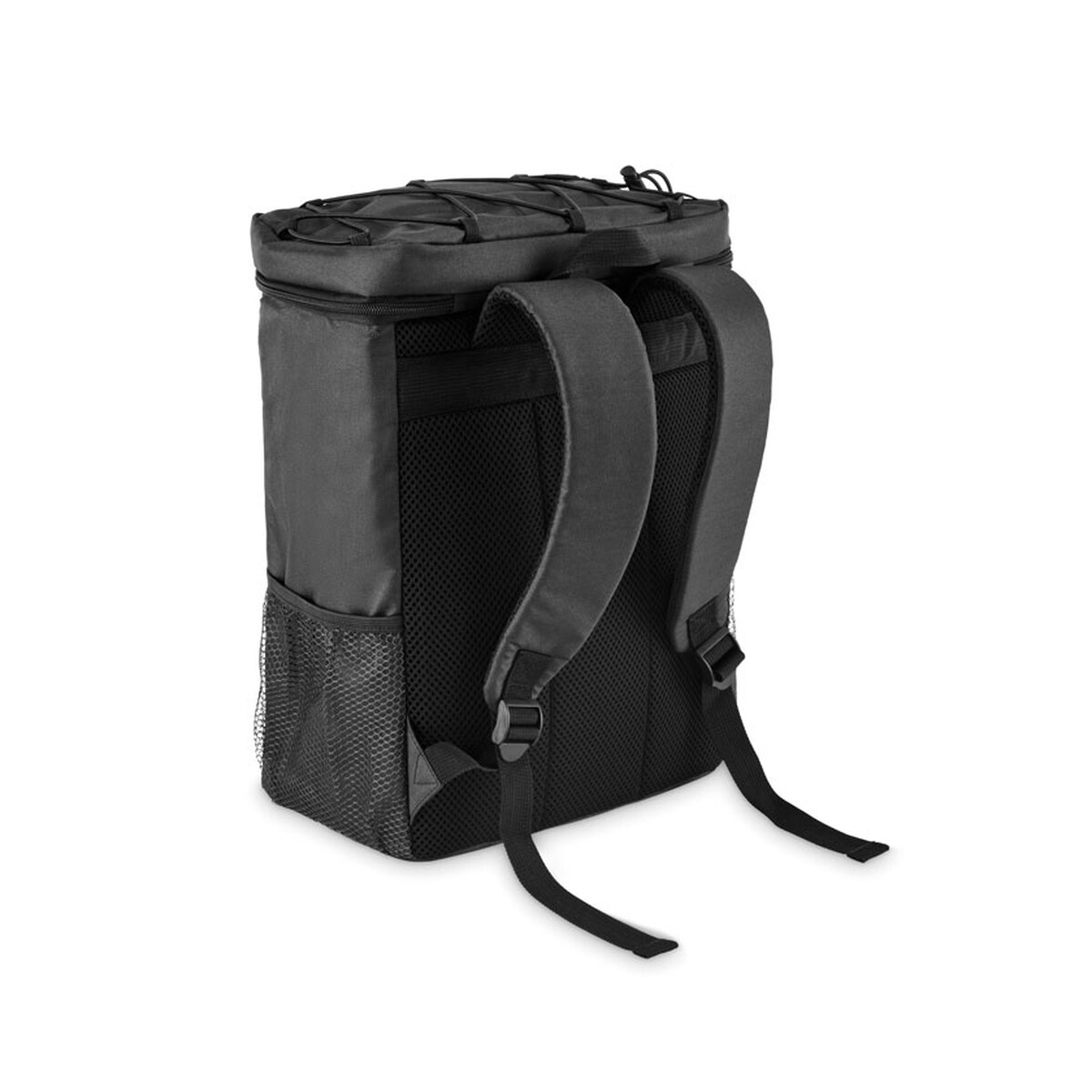 Torby termiczne z logo – plecak termiczny z 600d rpet mafrio – czarny mo2971-03-back Plecak termiczny z 600D RPET MAFRIO - czarny mo2971-03-back