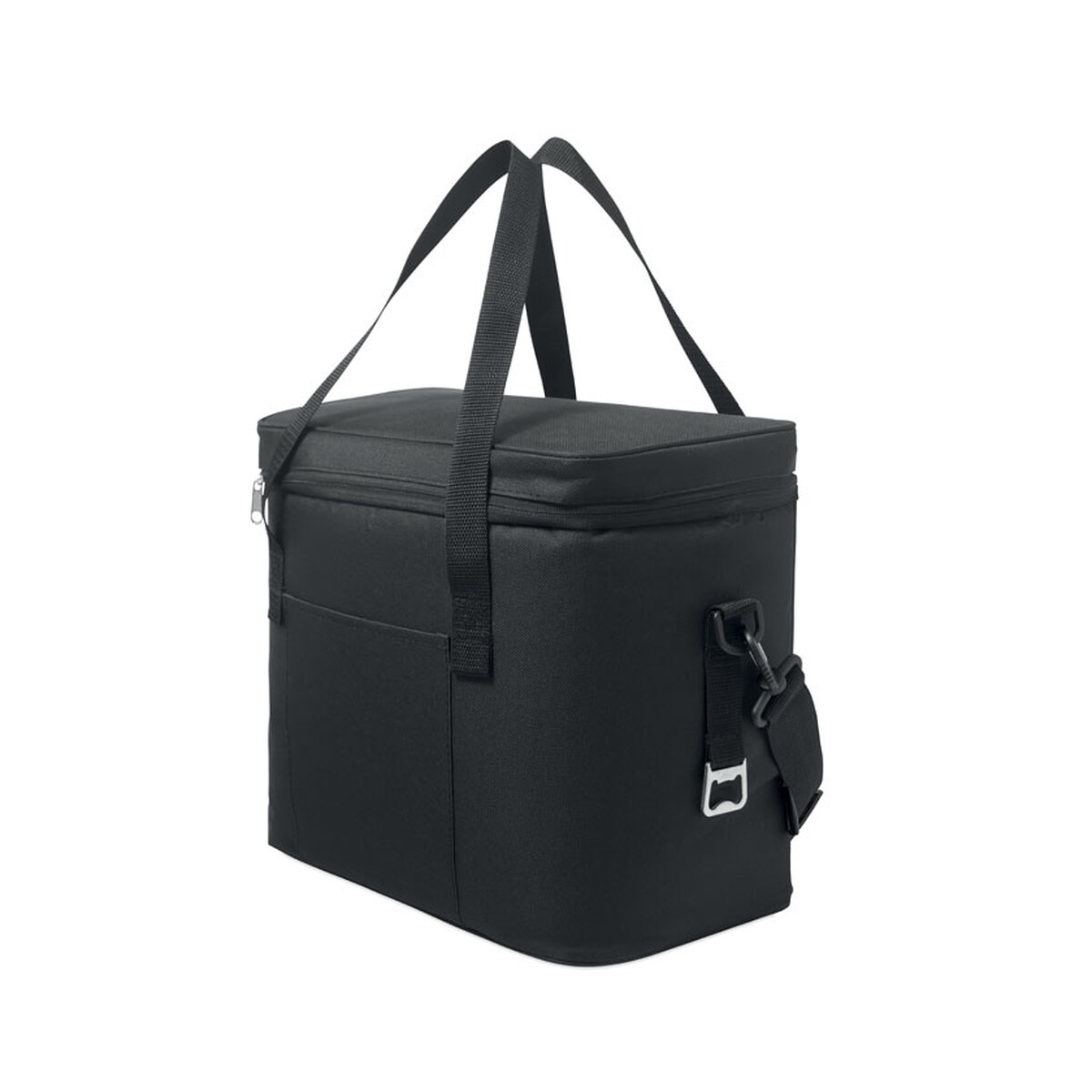 Torby termiczne z logo – torba termiczna rpet gelid – czarna mo2788-03 Torba termiczna RPET GELID - czarna mo2788-03
