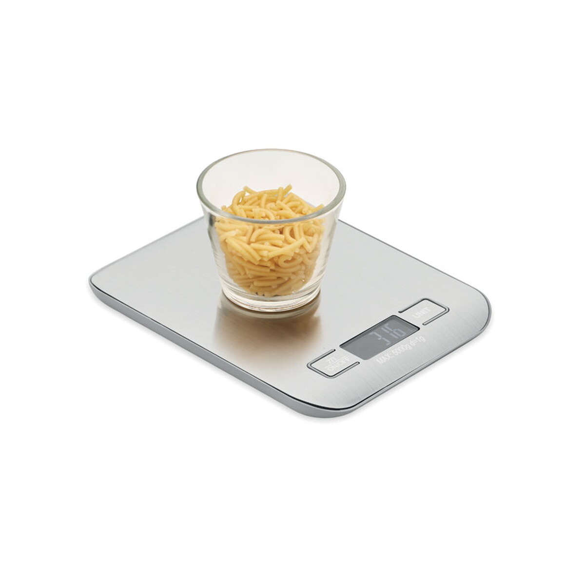 Wagi kuchenne z logo – cyfrowa waga kuchenna do 5kg scale it – srebrna mo3142-14-back Cyfrowa waga kuchenna do 5kg SCALE IT - srebrna mo3142-14-back