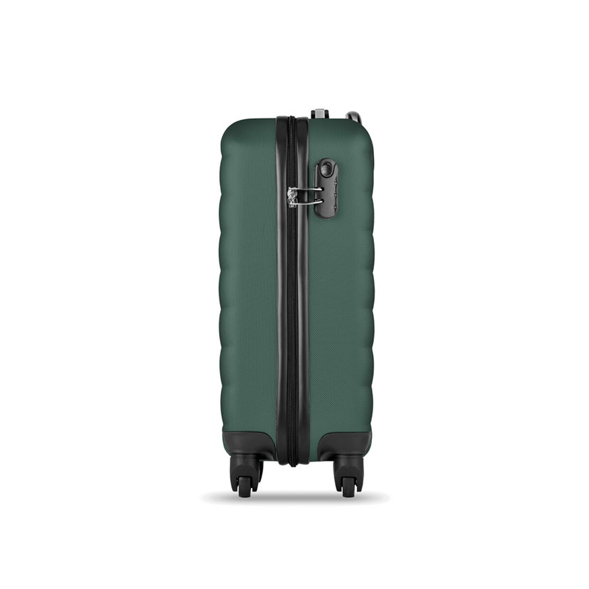 Walizki z logo – walizka budapest – ciemnozielona mo9178-60-side Walizka BUDAPEST - ciemnozielona mo9178-60-side