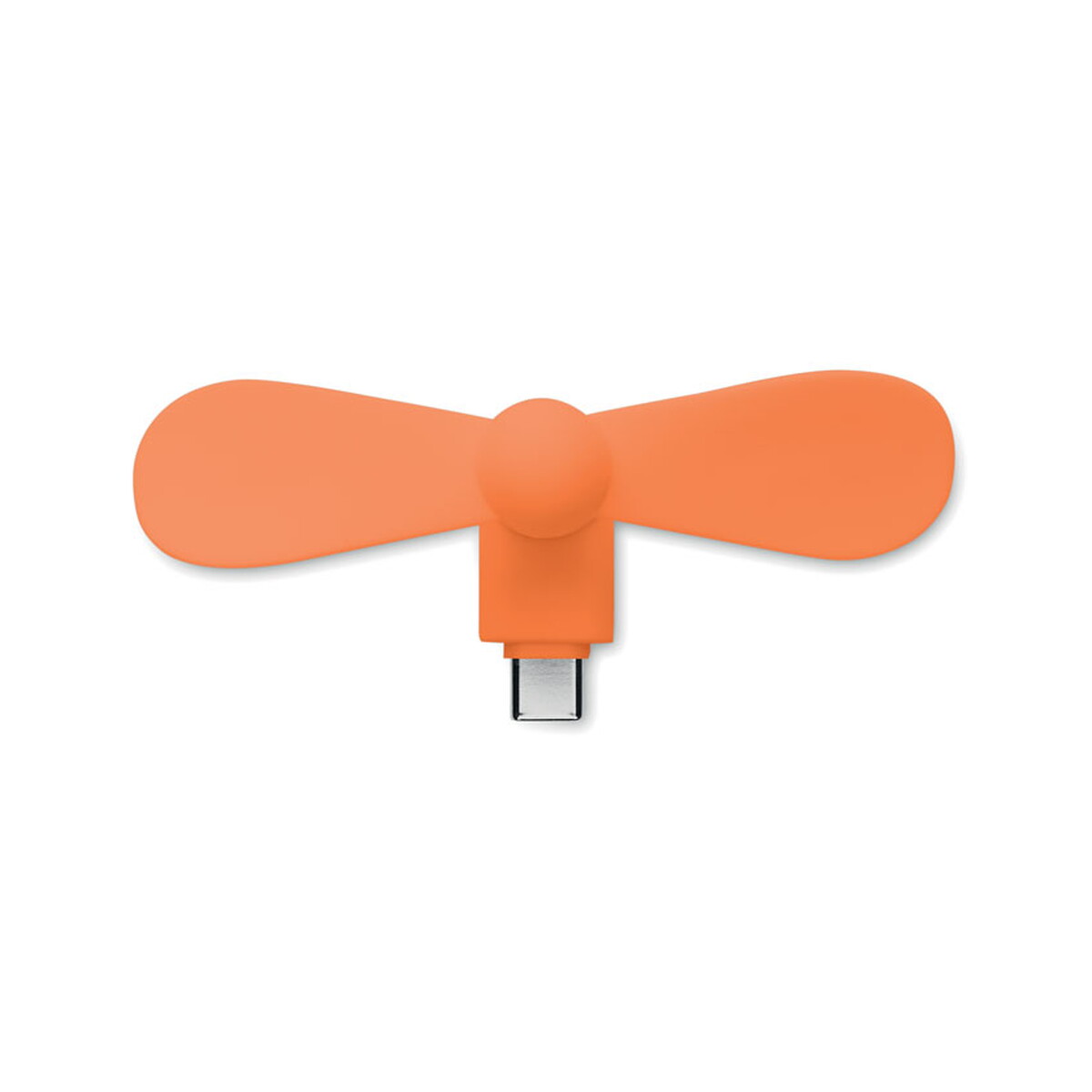 Wentylatory z logo – przenośny wentylator usb phan – pomarańczowy mo2282-10-side Przenośny wentylator USB PHAN - pomarańczowy mo2282-10-side