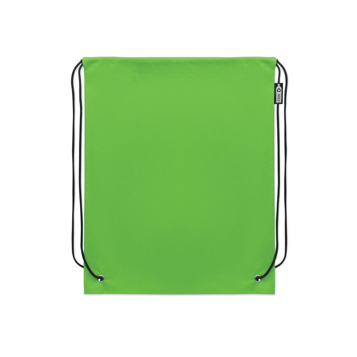 Workoplecaki z logo – worek ze sznurkiem z rpet daffy rpet – limonkowy mo2809-48-back Worek ze sznurkiem z RPET DAFFY RPET - limonkowy mo2809-48-back
