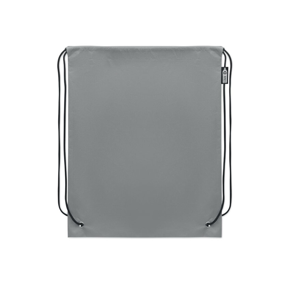Workoplecaki z logo – worek ze sznurkiem z rpet daffy rpet – szary mo2809-07-back Worek ze sznurkiem z RPET DAFFY RPET - szary mo2809-07-back
