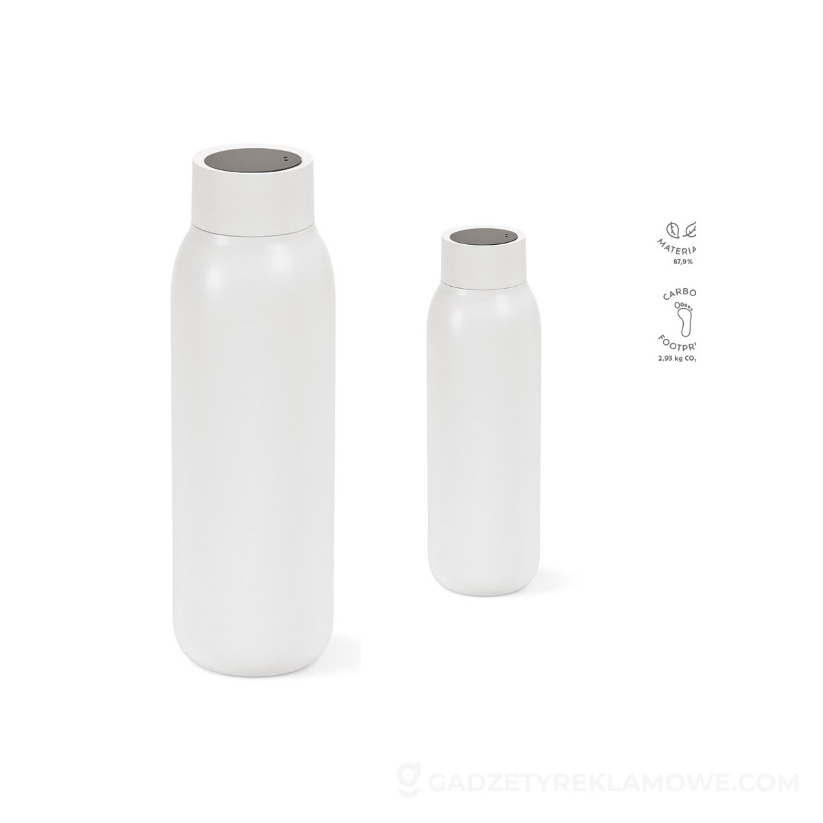 AOD-ABT028-106-wariantu-watermark Butelka La Plata ze stali nierdzewnej z recyklingu 650 ml - Biała