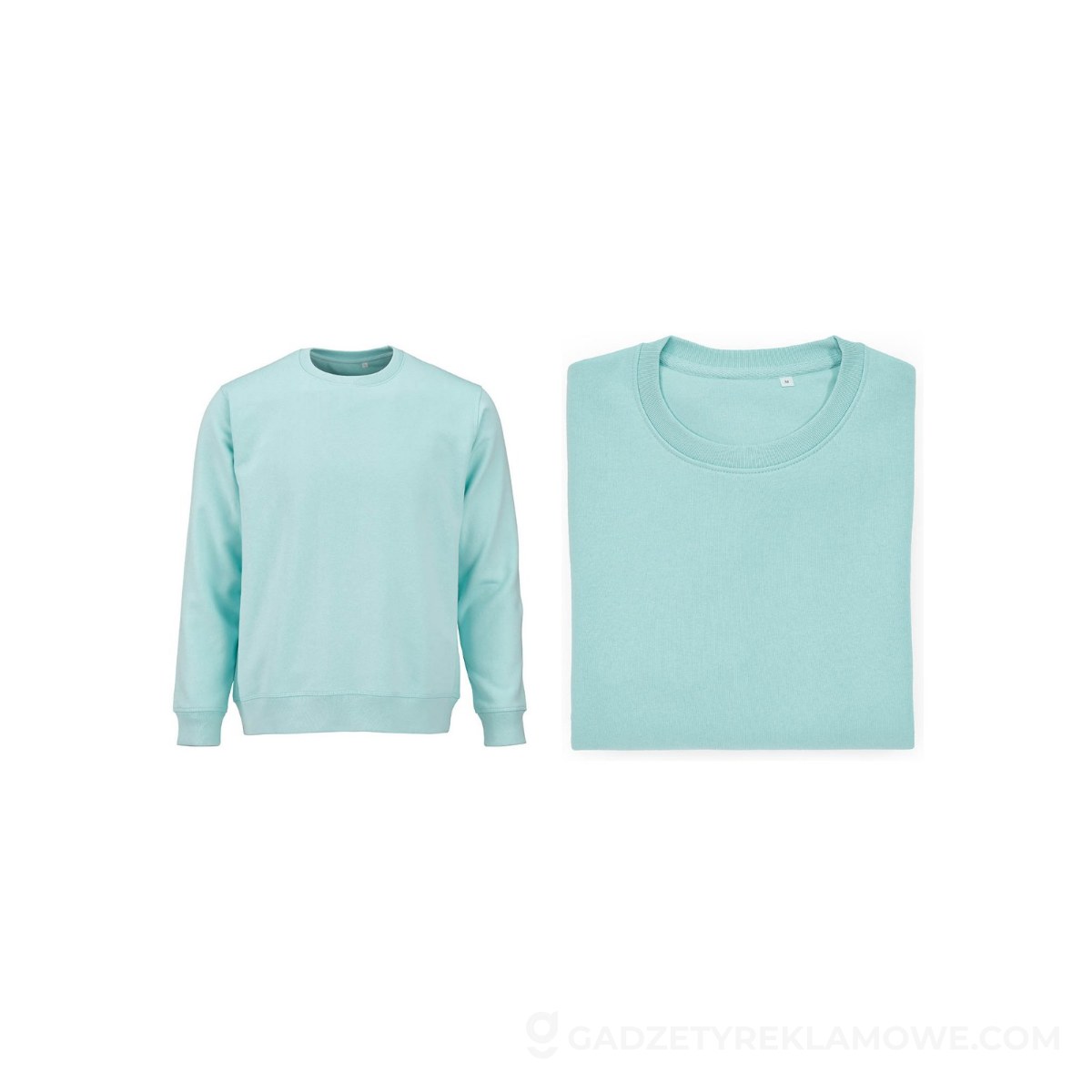 Waikiki U Unisex crew neck sweatshirt. Organic cotton and rPET. 300gsm - Light green