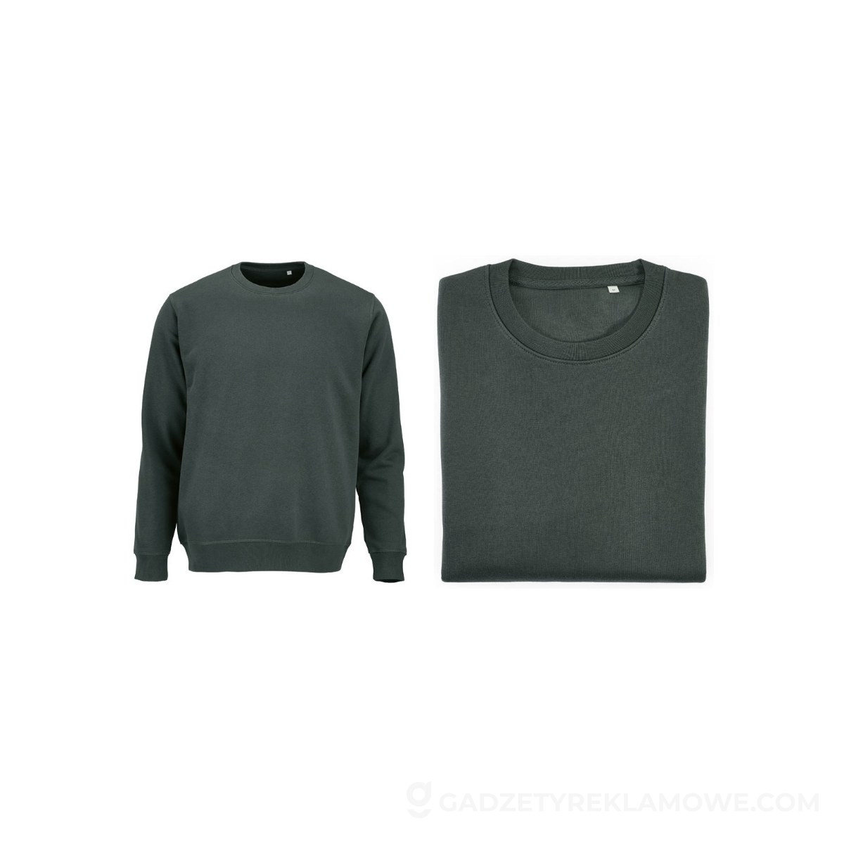 Waikiki U Unisex crew neck sweatshirt. Organic cotton and rPET. 300gsm - Dark green