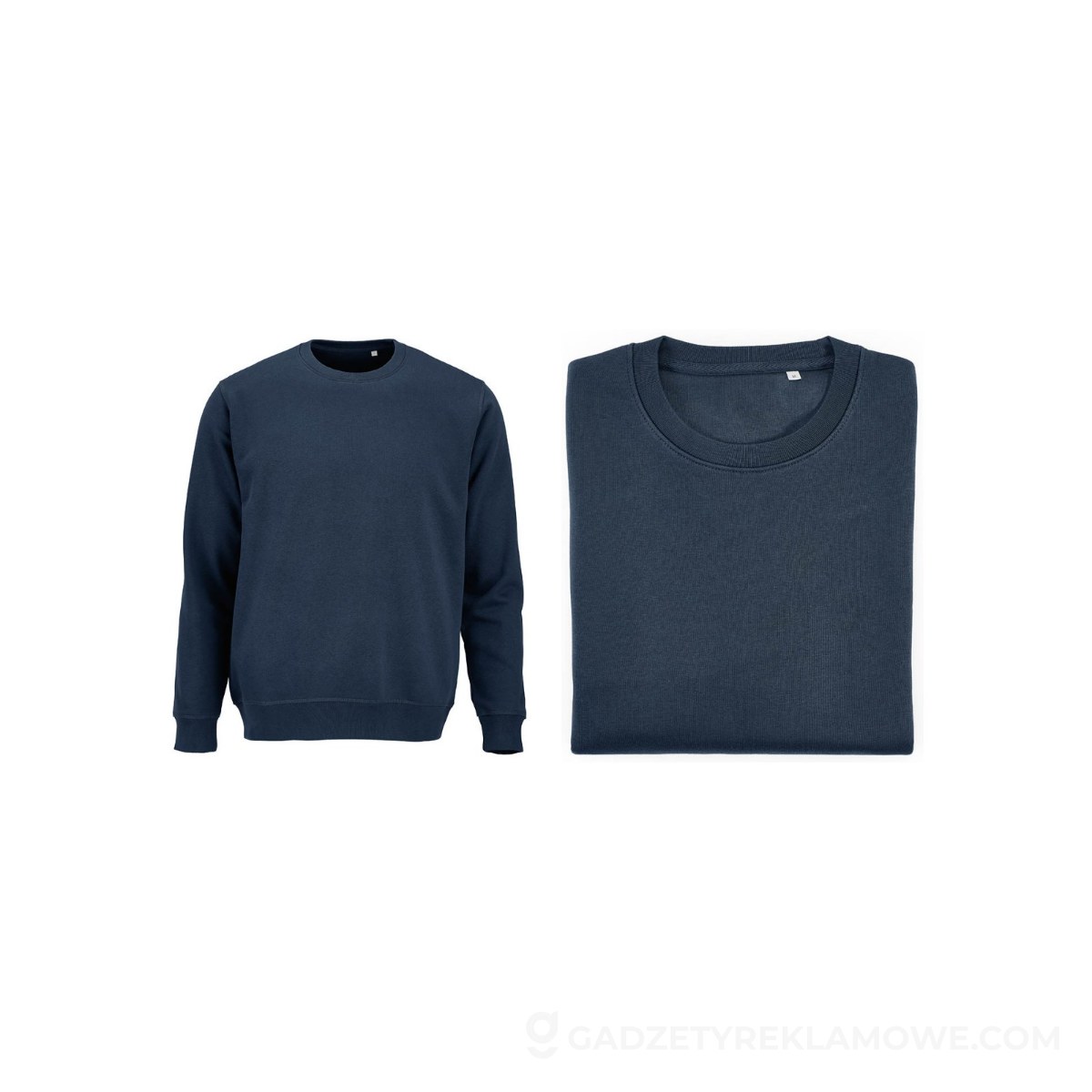 Waikiki U Unisex crew neck sweatshirt. Organic cotton and rPET. 300gsm - Navy blue