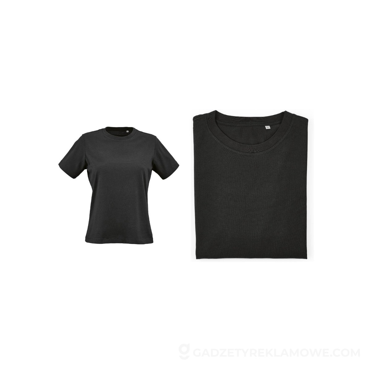 AOD-ATS002-103-000S-wariantu-watermark Copacabana W Women's jersey t-shirt. 100% organic cotton. 165gsm - Black