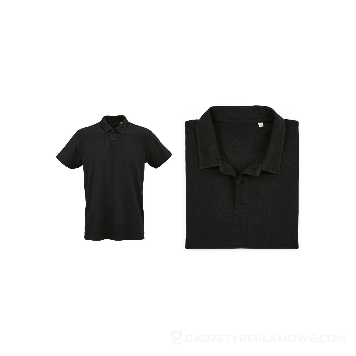 Ipanema short sleeve jersey polo shirt. 100% org. cotton. 160gsm - Black