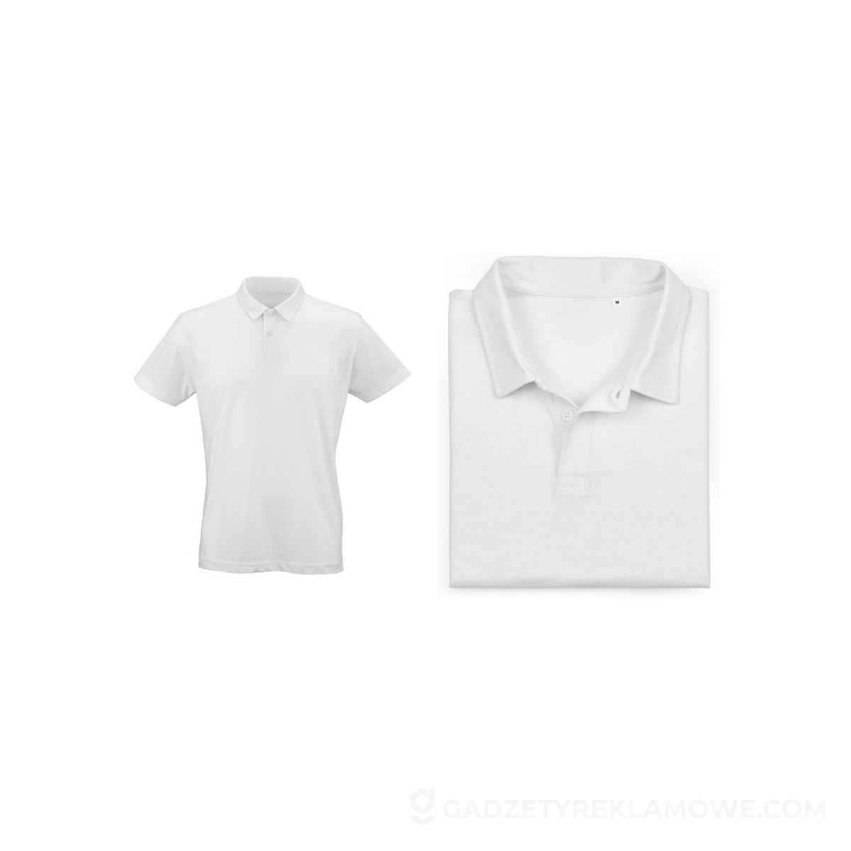 Ipanema short sleeve jersey polo shirt. 100% org. cotton. 160gsm - White