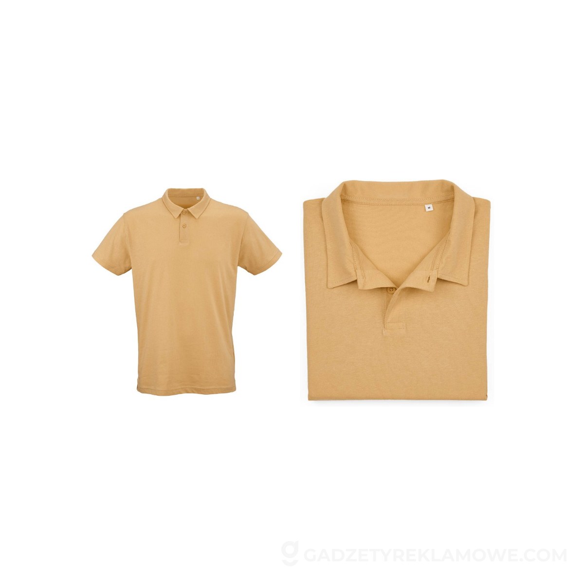 Ipanema short sleeve jersey polo shirt. 100% org. cotton. 160gsm - Yellow