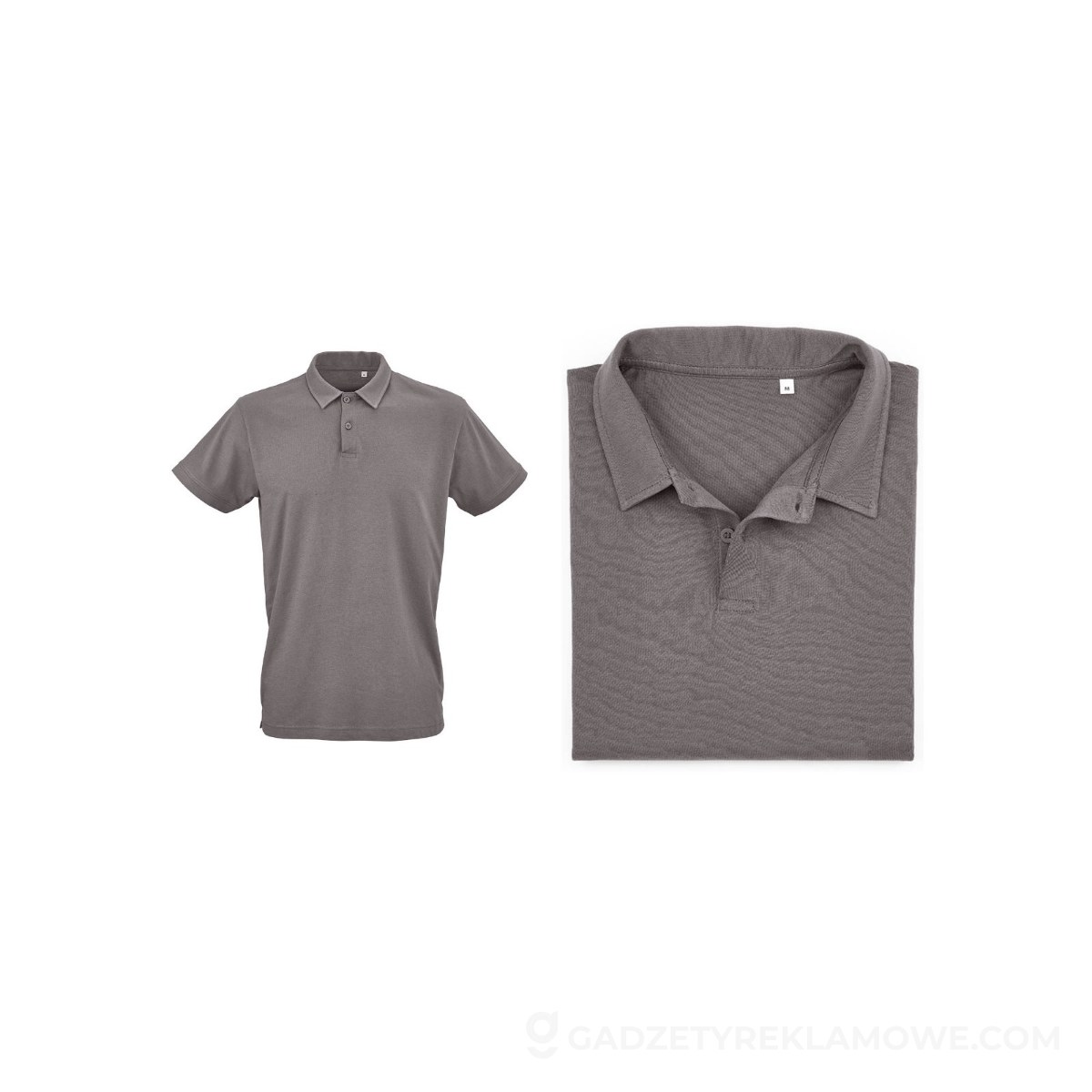 Ipanema short sleeve jersey polo shirt. 100% org. cotton. 160gsm - Grey