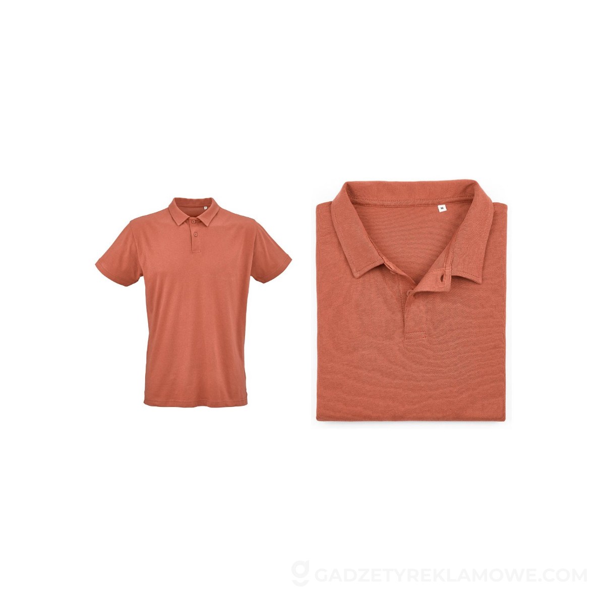 Ipanema short sleeve jersey polo shirt. 100% org. cotton. 160gsm - Orange