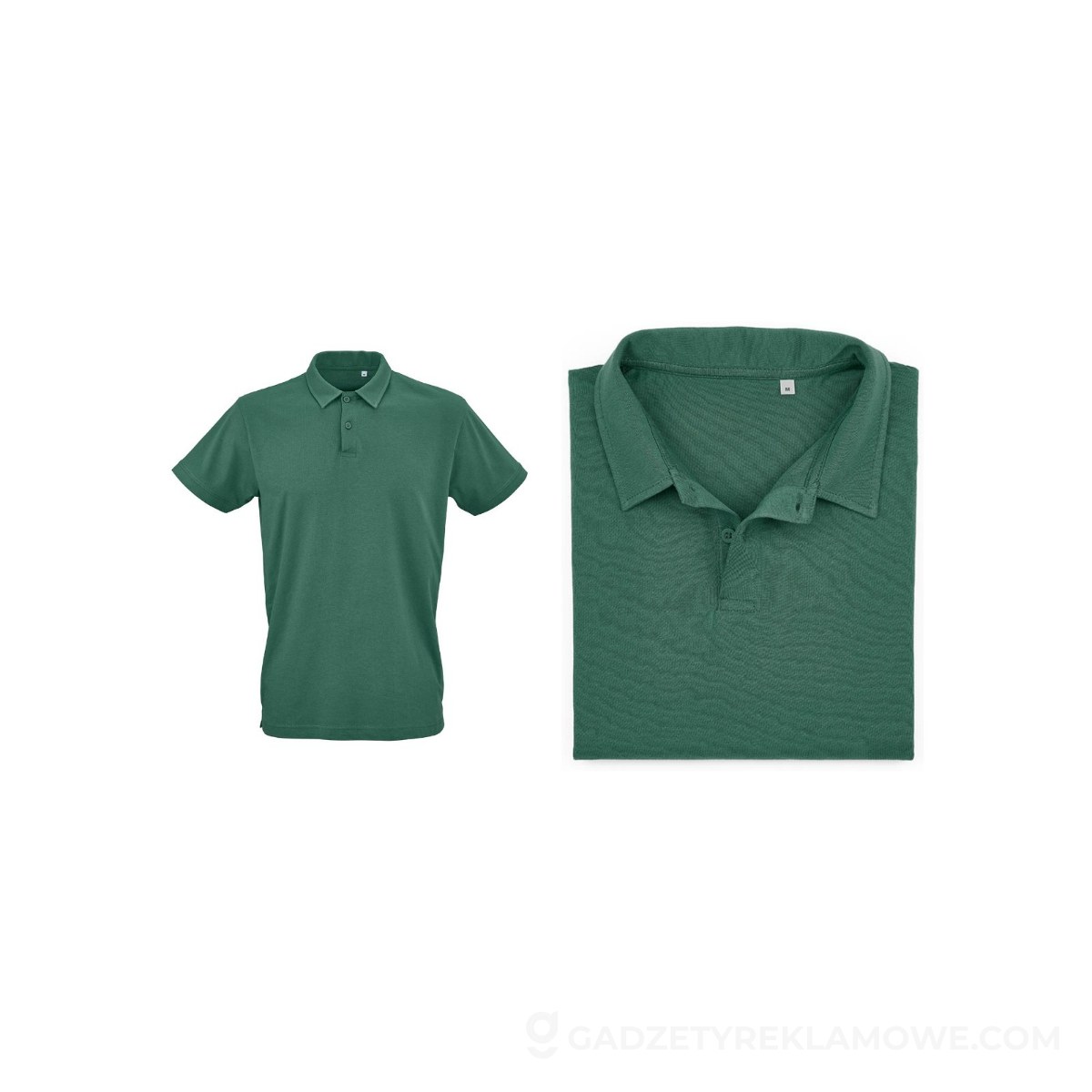 Ipanema short sleeve jersey polo shirt. 100% org. cotton. 160gsm - Dark green