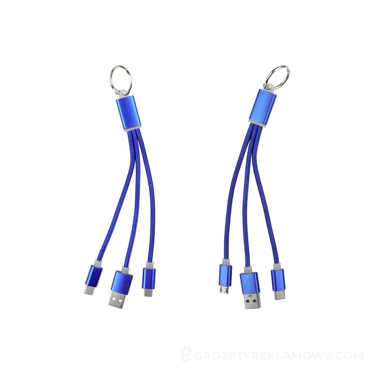 Kabel do ładowania, brelok do kluczy - granatowy