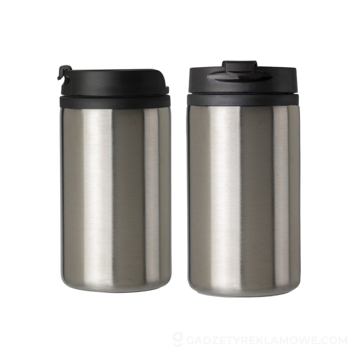 Kubek termiczny 300 ml z wnętrzem z PP - srebrny
