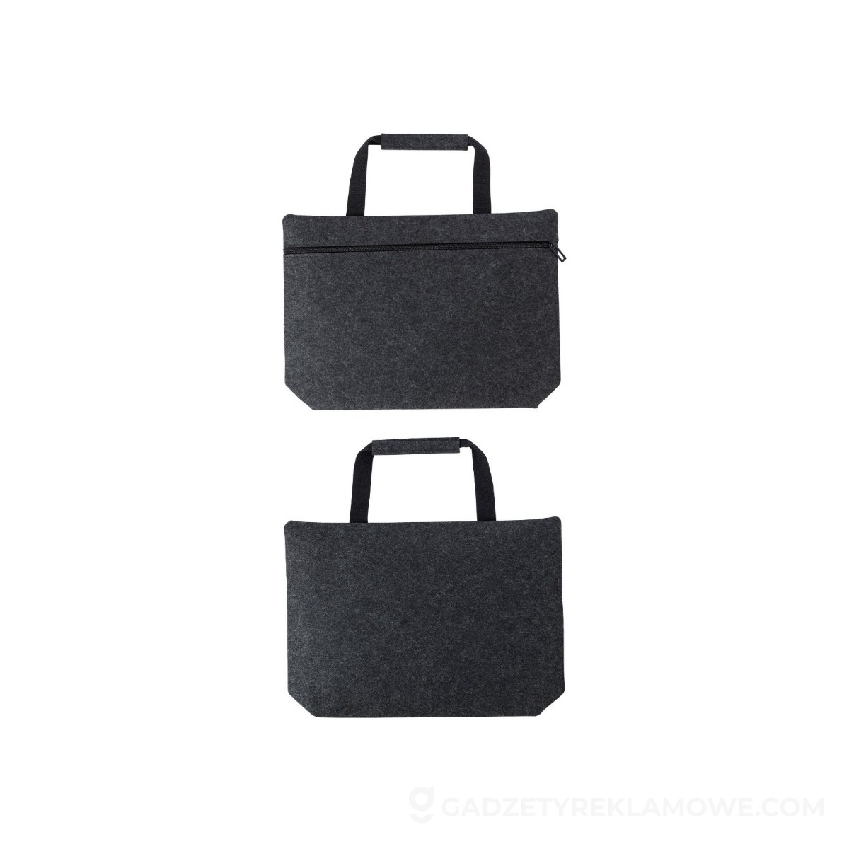 Torba na laptopa 15" z filcu RPET - grafitowa