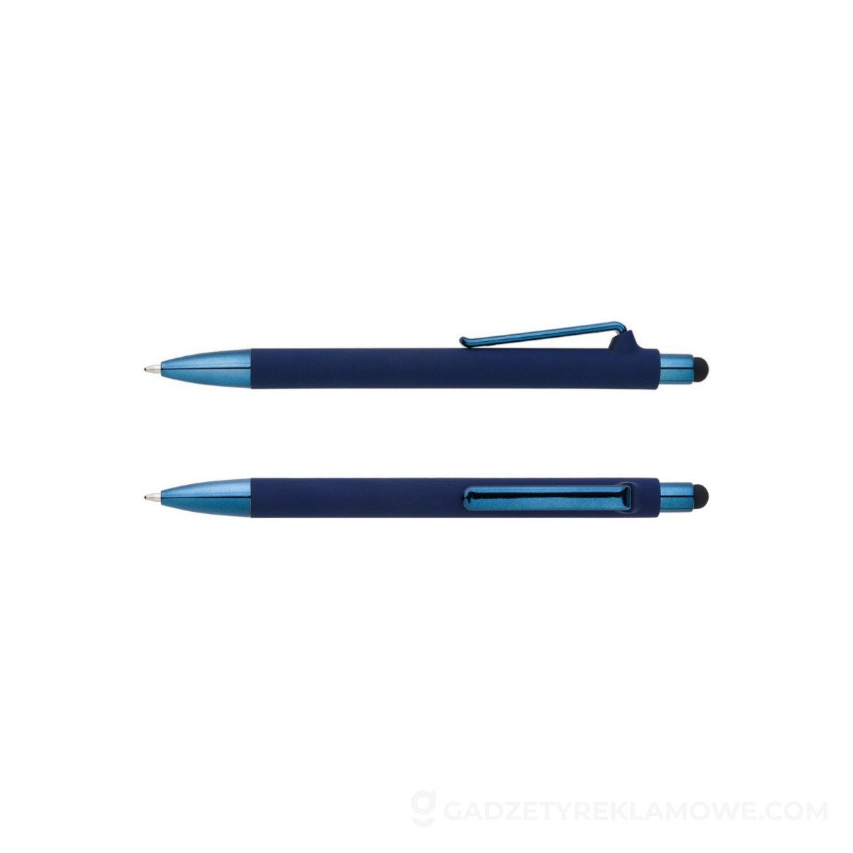 Długopis, touch pen - niebieski