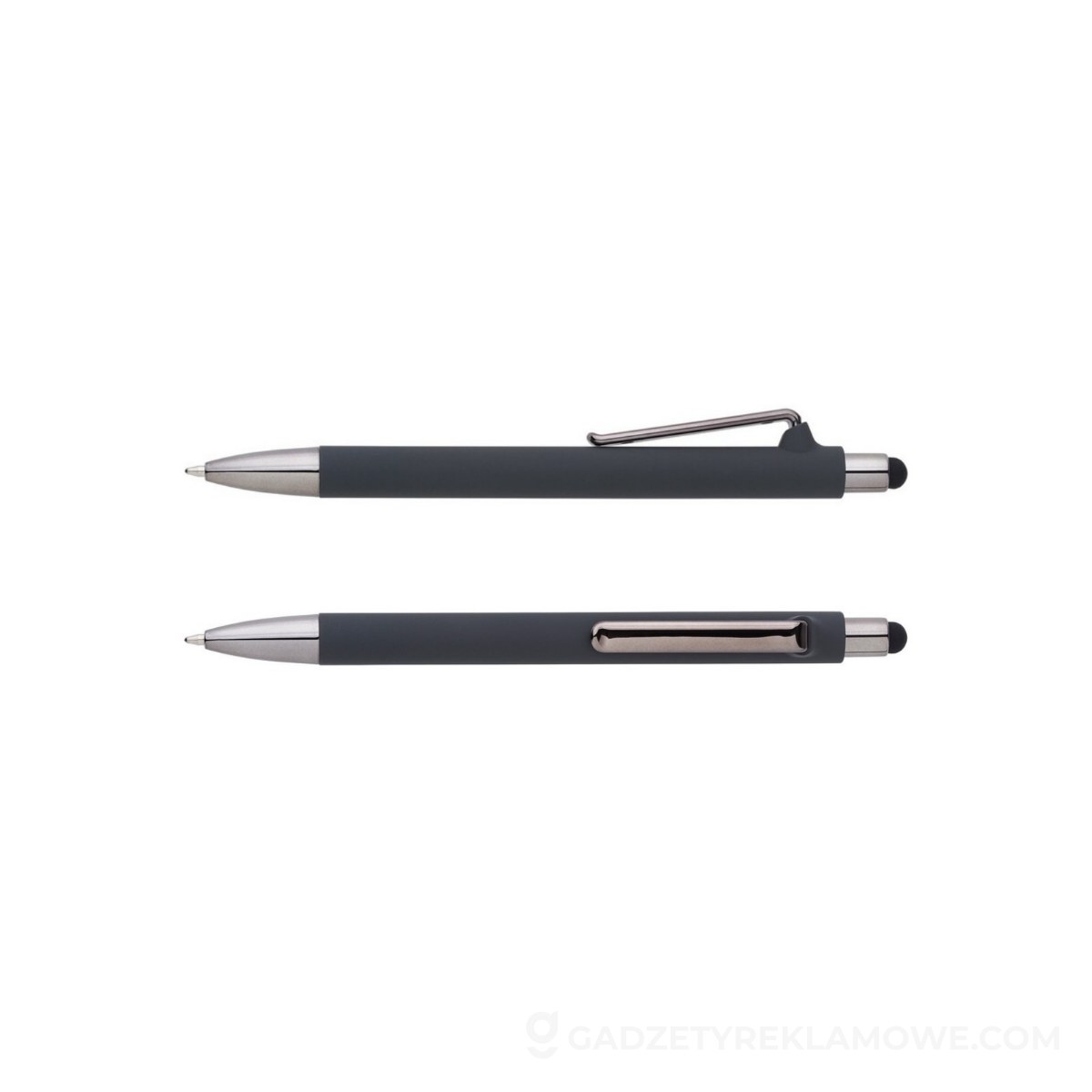 Długopis, touch pen - szary