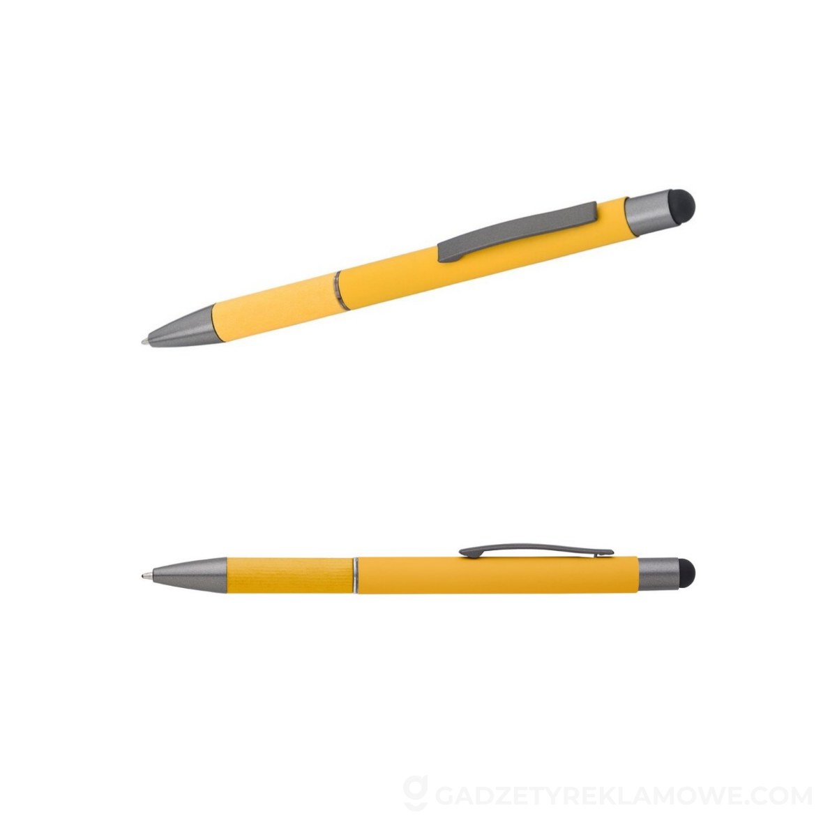 Długopis, touch pen - żółty