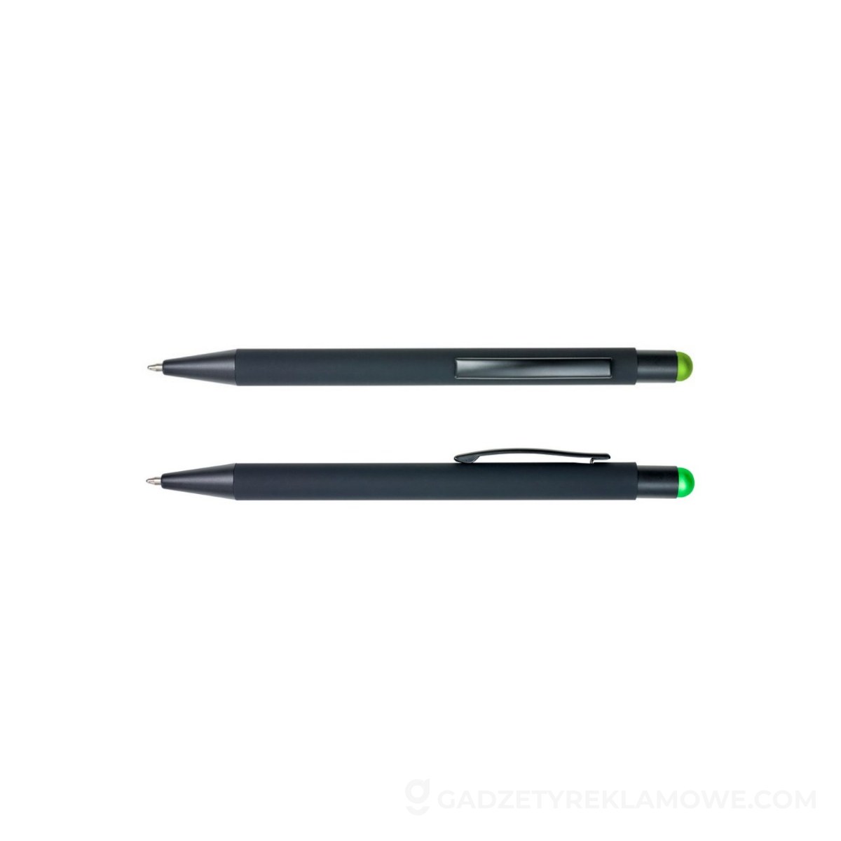 Długopis, touch pen - limonkowy
