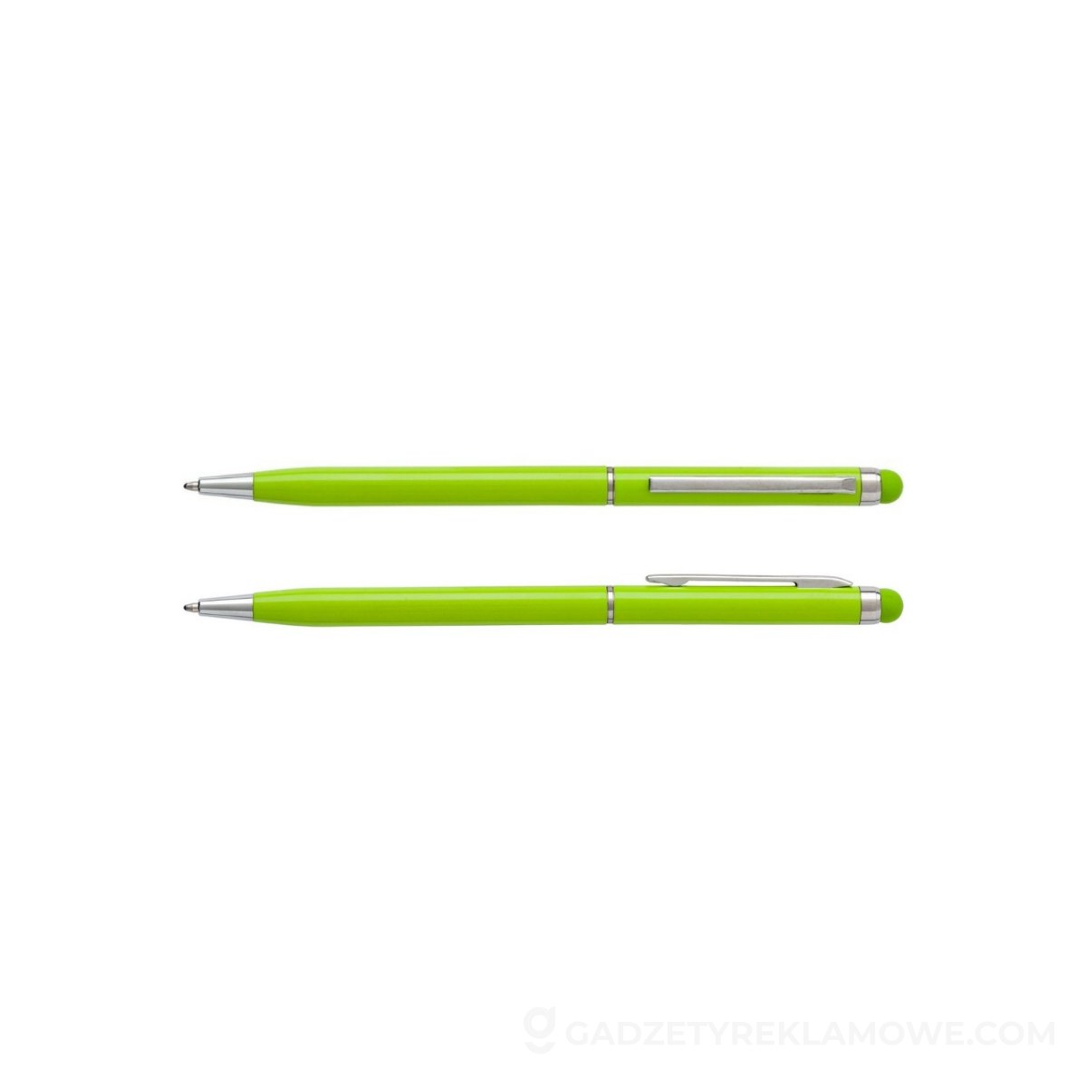 Długopis, touch pen - jasnozielony