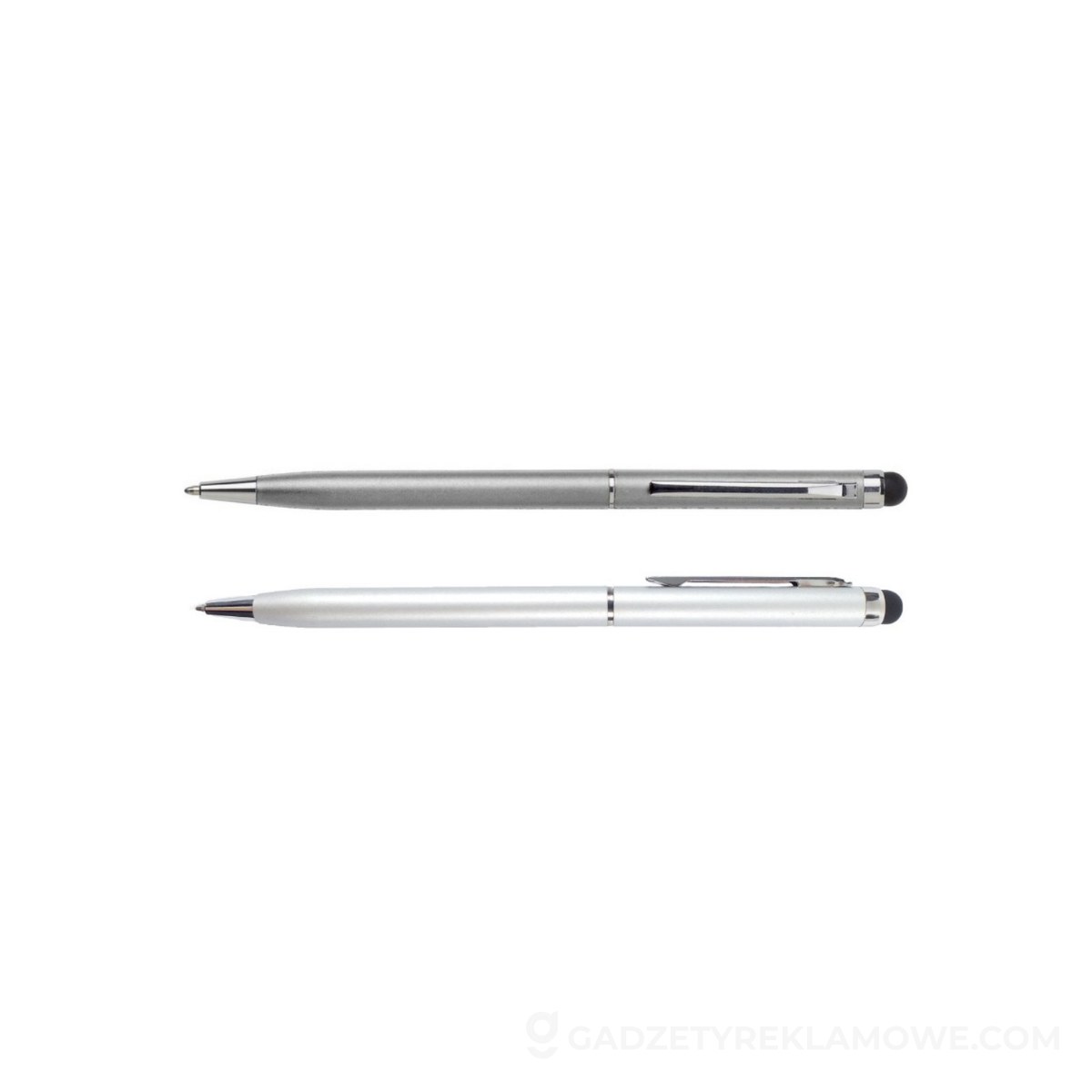 Długopis, touch pen - srebrny