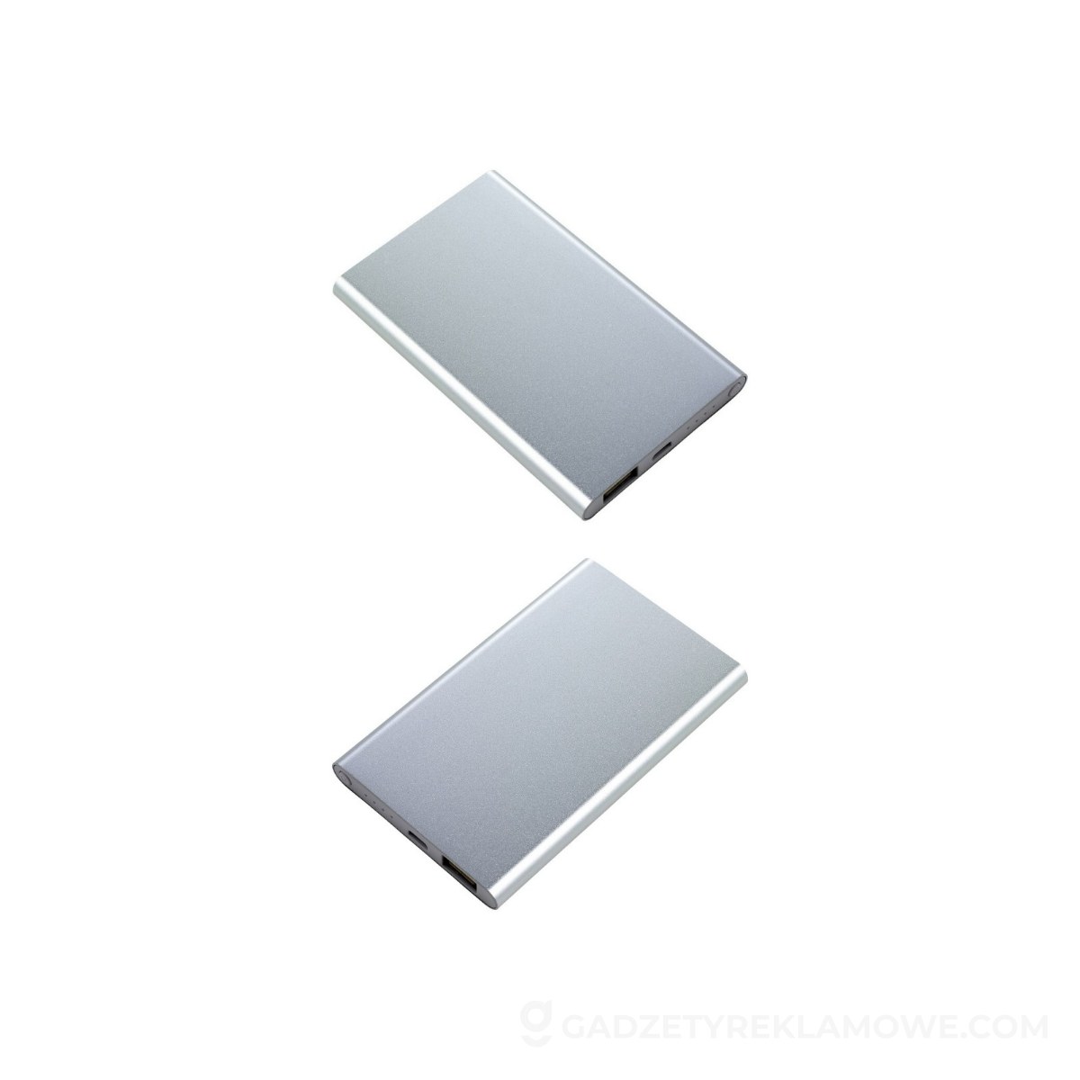 Power bank 4000 mAh - srebrny