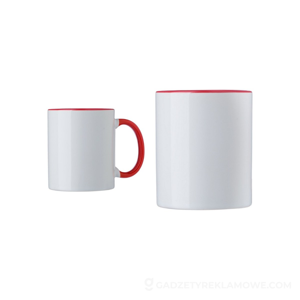Kubek ceramiczny 300 ml do sublimacji - czerwony