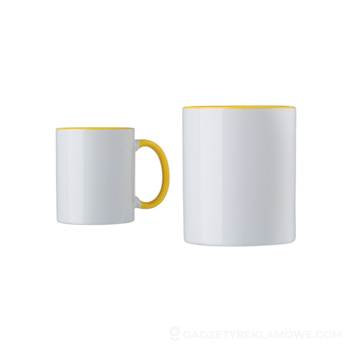 Kubek ceramiczny 300 ml do sublimacji - żółty