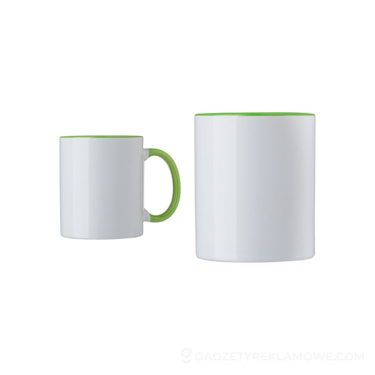 Kubek ceramiczny 300 ml do sublimacji - jasnozielony