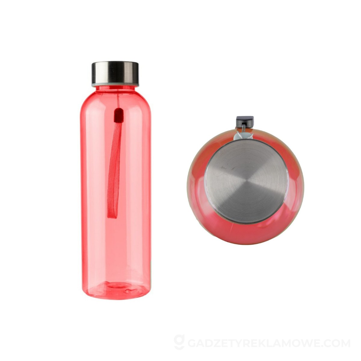 Butelka sportowa RPET 500 ml - czerwona