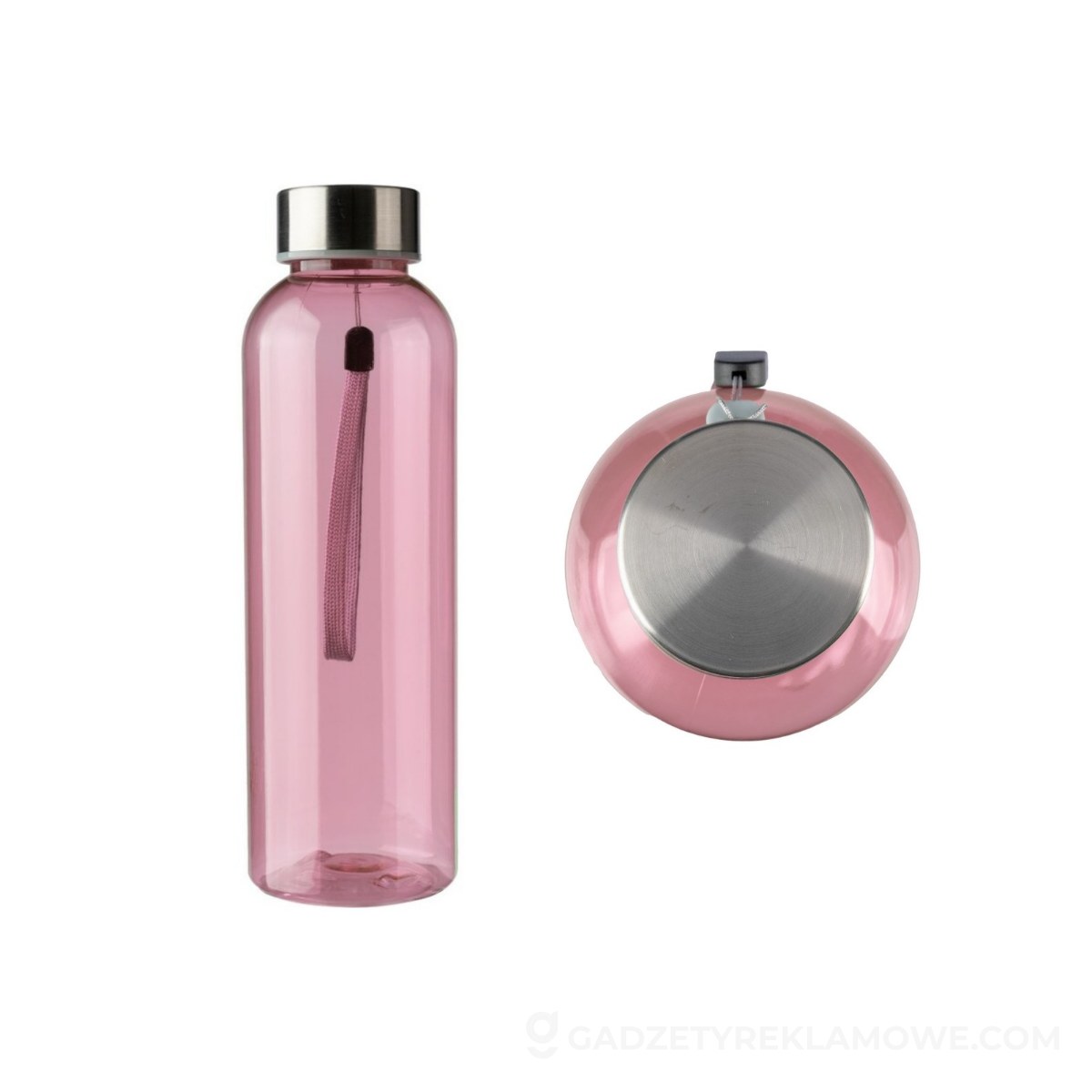 Butelka sportowa RPET 500 ml - różowa