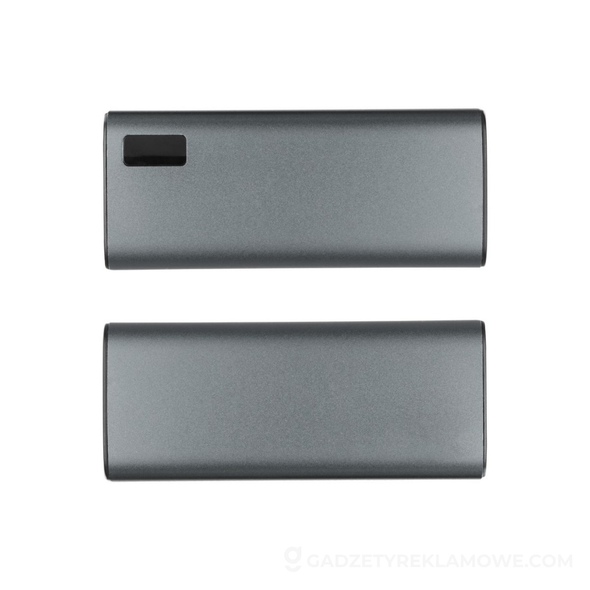 Power bank 10000 mAh z aluminium z recyklingu - srebrny