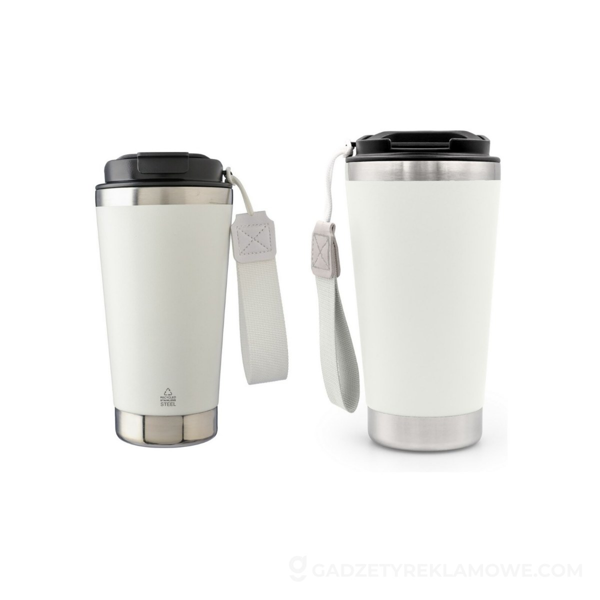 Kubek termiczny próżniowy 500 ml - biały