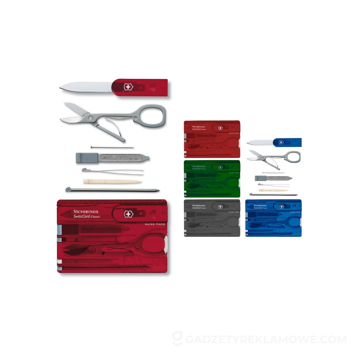 Narzędzie wielofunkcyjne Victorinox SwissCard Classic - czerwone