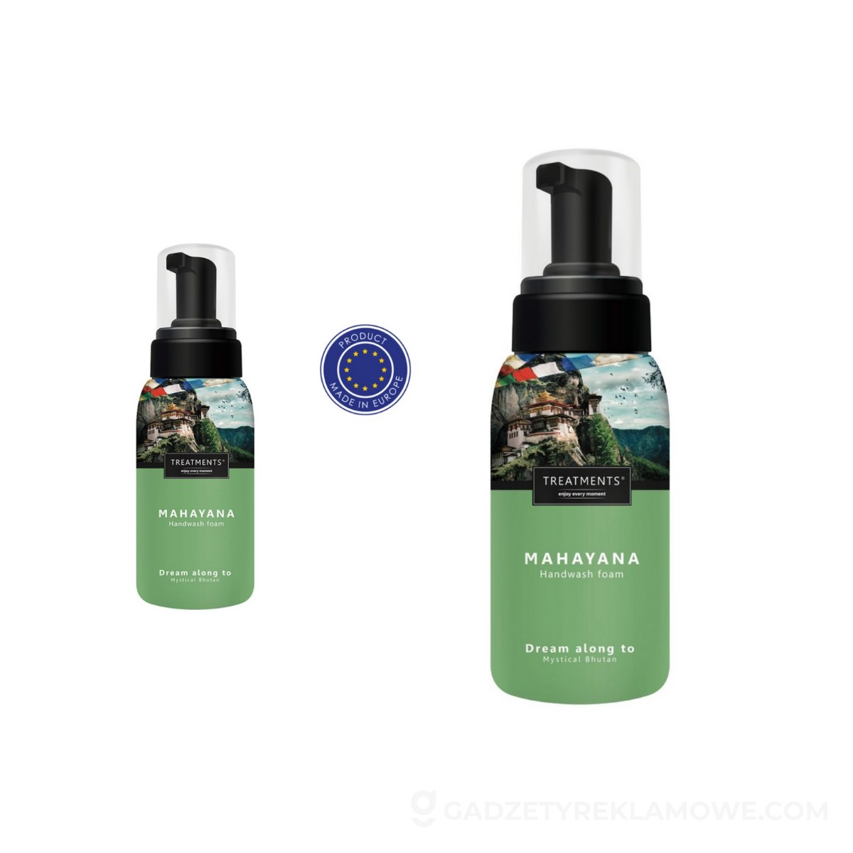 Pianka do mycia rąk TREATMENTS - zielona
