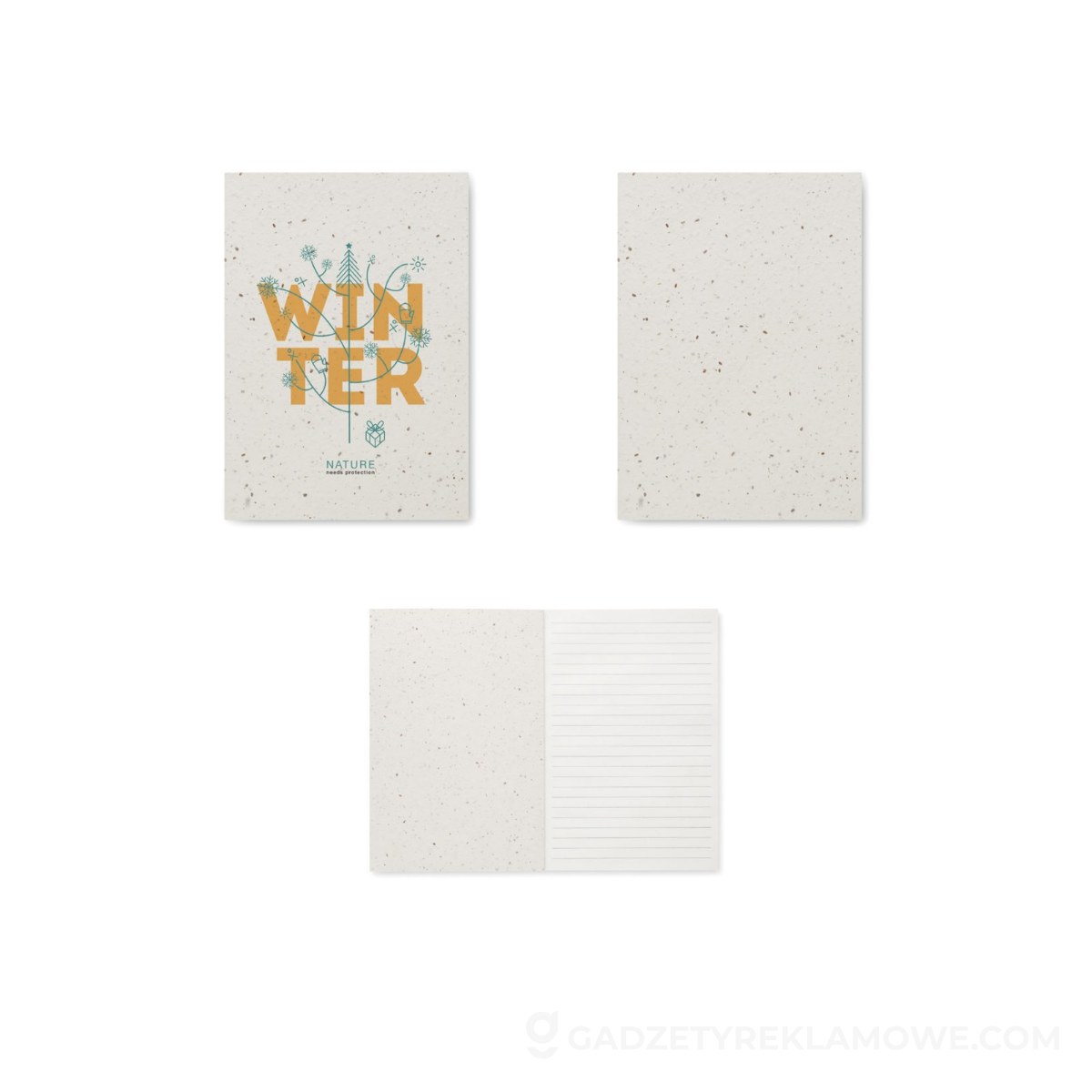 Notes A5 z papieru siewnego SEED BOOK - biały