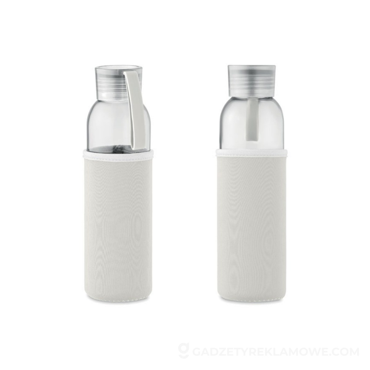 Szklana butelka 500 ml EBOR - beżowa