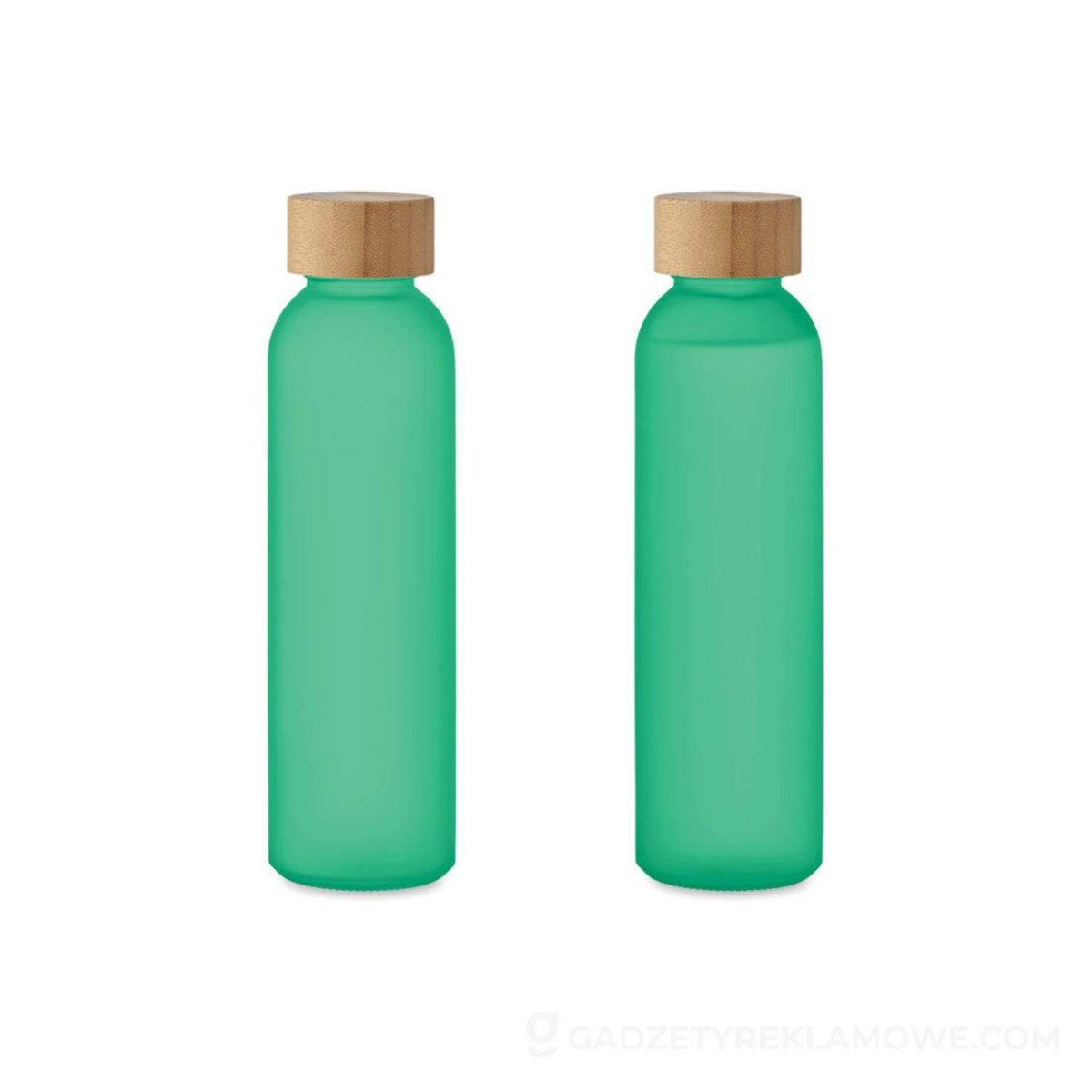 Butelka z matowego szkła 500 ml ABE - przezroczysta zielona
