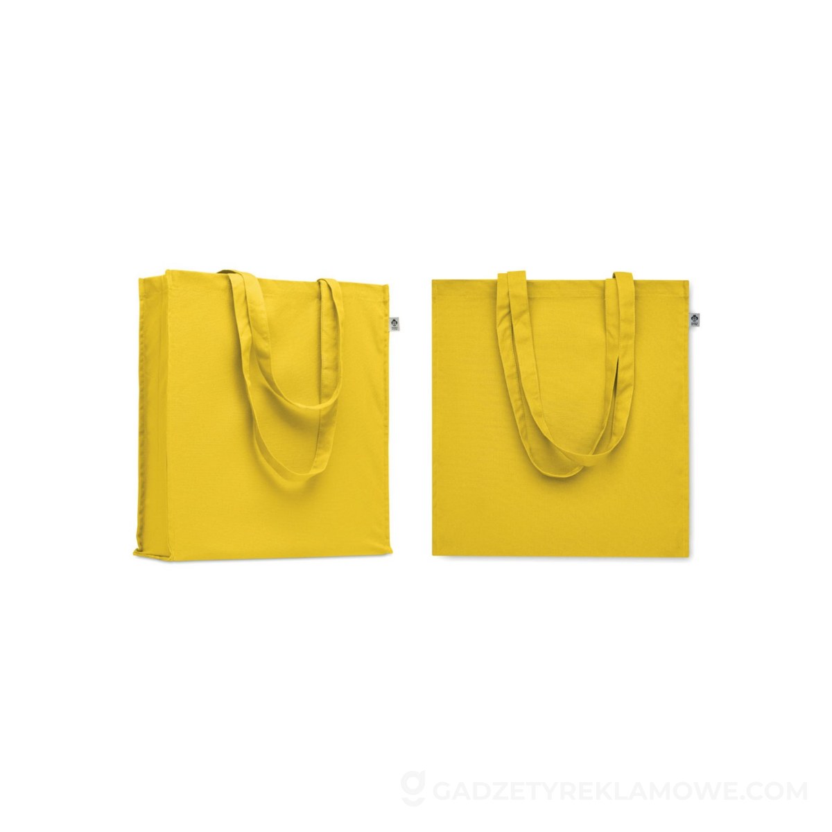 Torba z bawełny organicznej BENTE COLOUR - żółta
