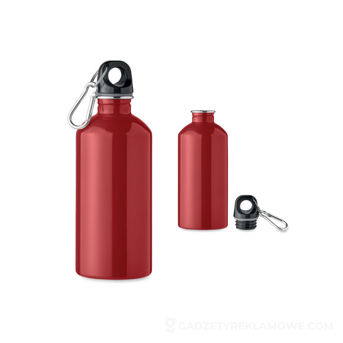 Gadżety reklamowe Chełmno 5 Butelka z pojedynczą 500ml REMID MOSS - czerwona