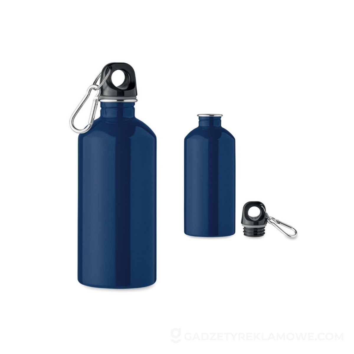Gadżety reklamowe Ostrów Mazowiecka 12 Butelka z pojedynczą 500ml REMID MOSS - ciemnogranatowa
