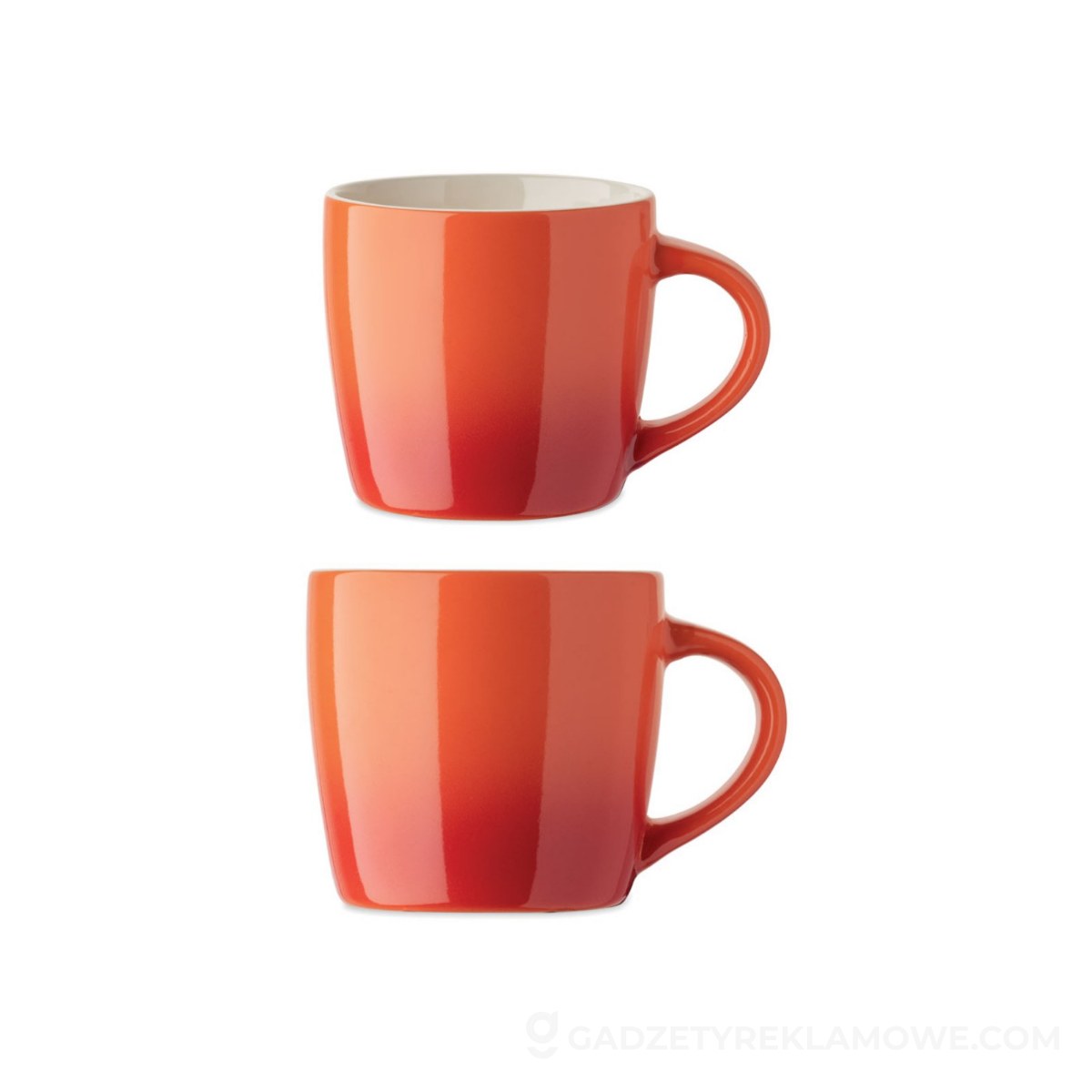 Kubek ceramiczny 300 ml Peze - pomarańczowy