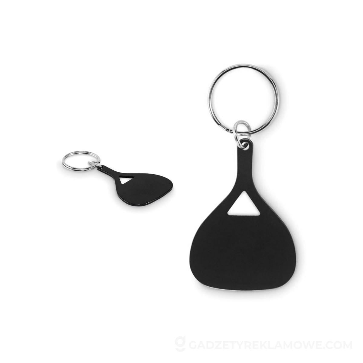 Aluminiowy brelok do kluczy KEPAD - czarny