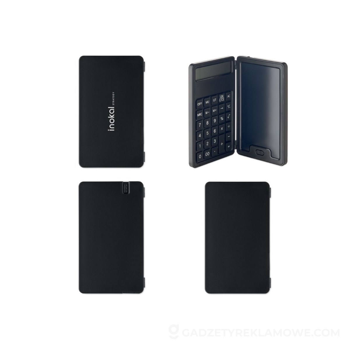 Kalkulator z tabletem LCD CLERK - czarny