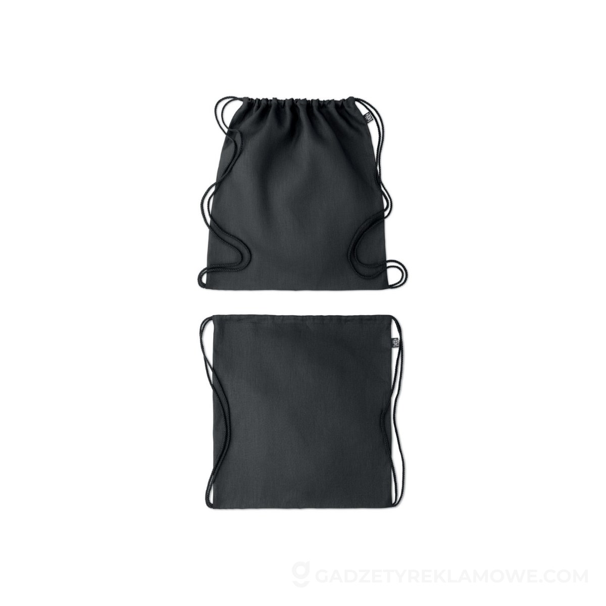 MO6163-03-wariantu-watermark Worek z konopi ze sznurkiem NAIMA BAG - czarny
