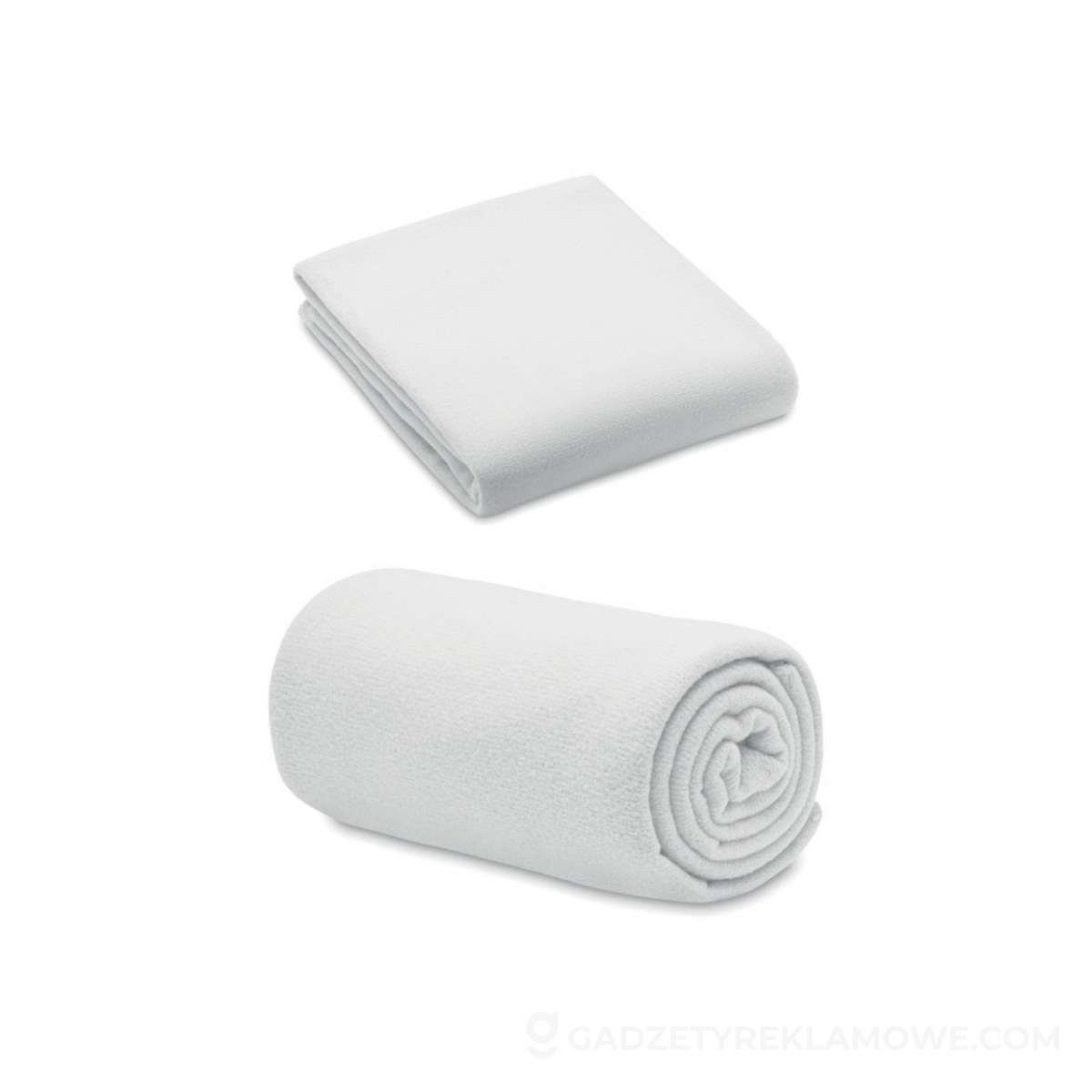 Koc z polaru RPET 130gr/m² BOGDA - biały