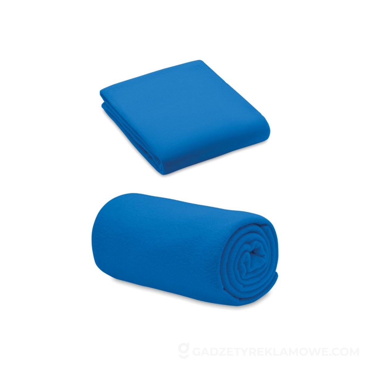 Koc z polaru RPET 130gr/m² BOGDA - niebieski