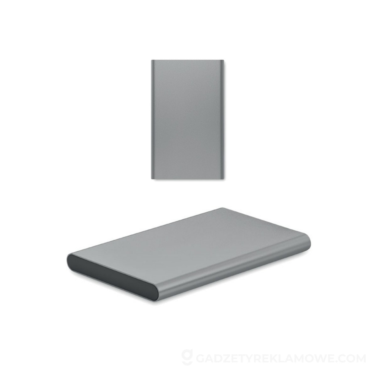 Power Bank 4000 mAh typ C POWERFLAT C - srebrny